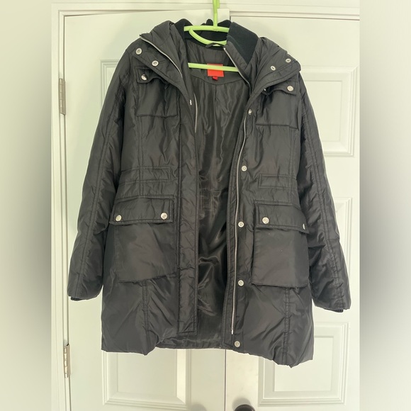 Saks Fifth Avenue Black Quilted Puffer Coat Down Filled Women's Size Xs C - Picture 2 of 15